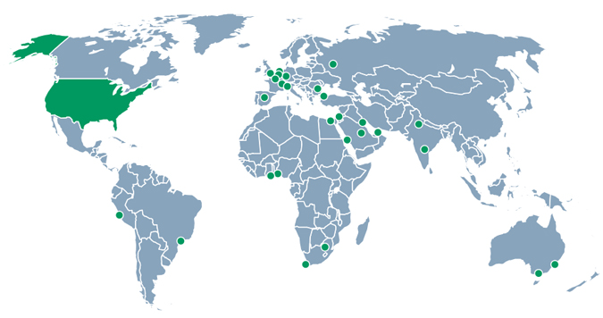 Air Shipping Service Areas